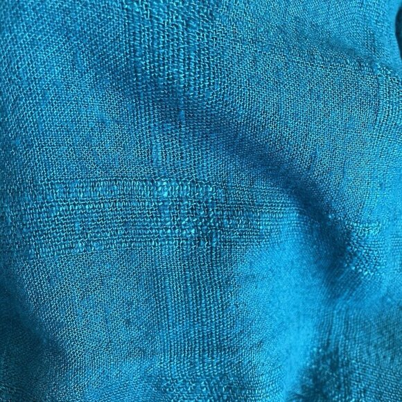 Nino Wong California Top XL Lagenlook Art To Wear Embroidered Linen Blen - Picture 16 of 16